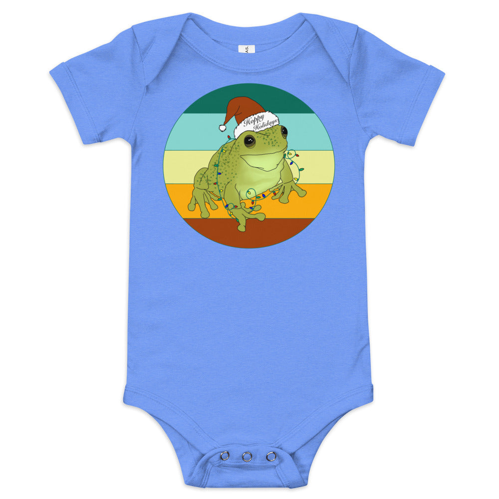Frog Hoppy Holidays Baby short sleeve one piece