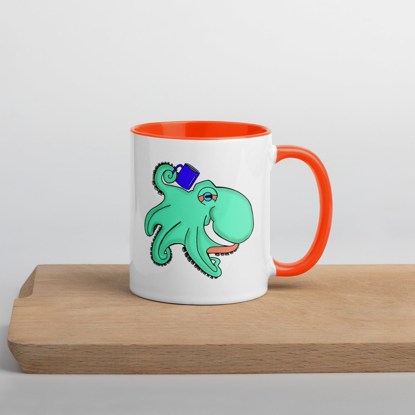 Teal Octopus Mug