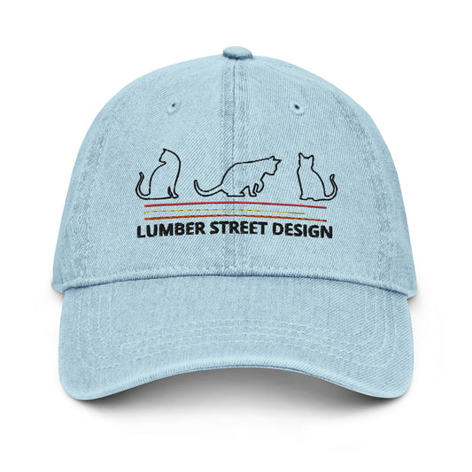 Cats on a Hat (Denim Hat)