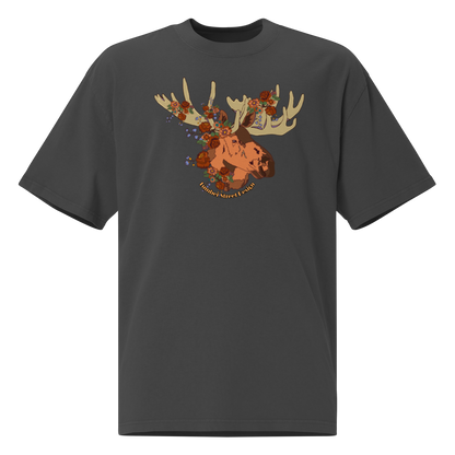 Moose Oversized faded t-shirt