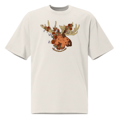 Moose Oversized faded t-shirt
