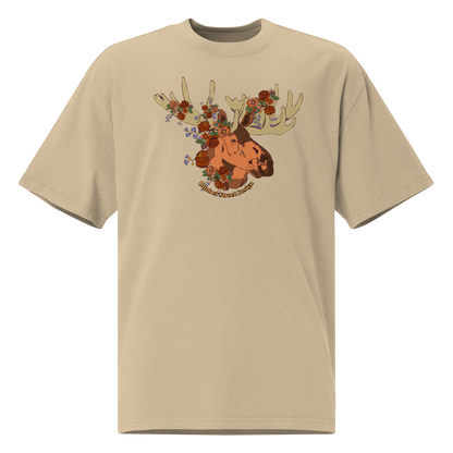 Moose Oversized faded t-shirt