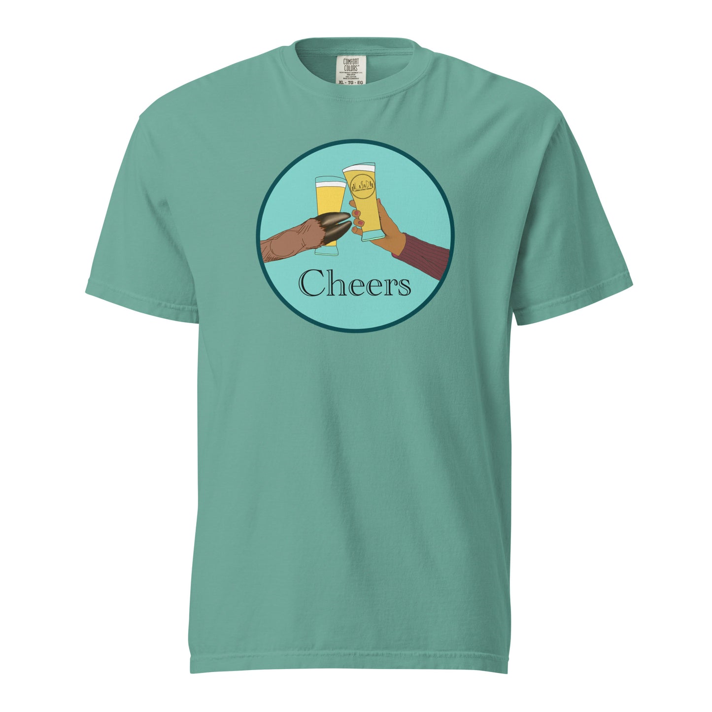 Cheers garment-dyed heavyweight t-shirt