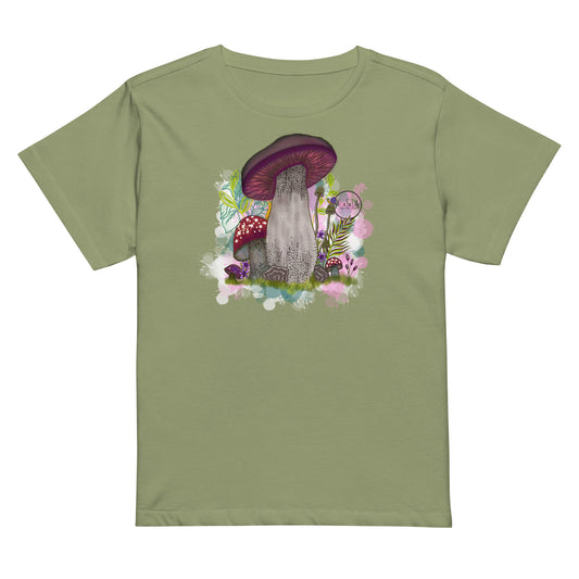 Mushroom high-waisted t-shirt