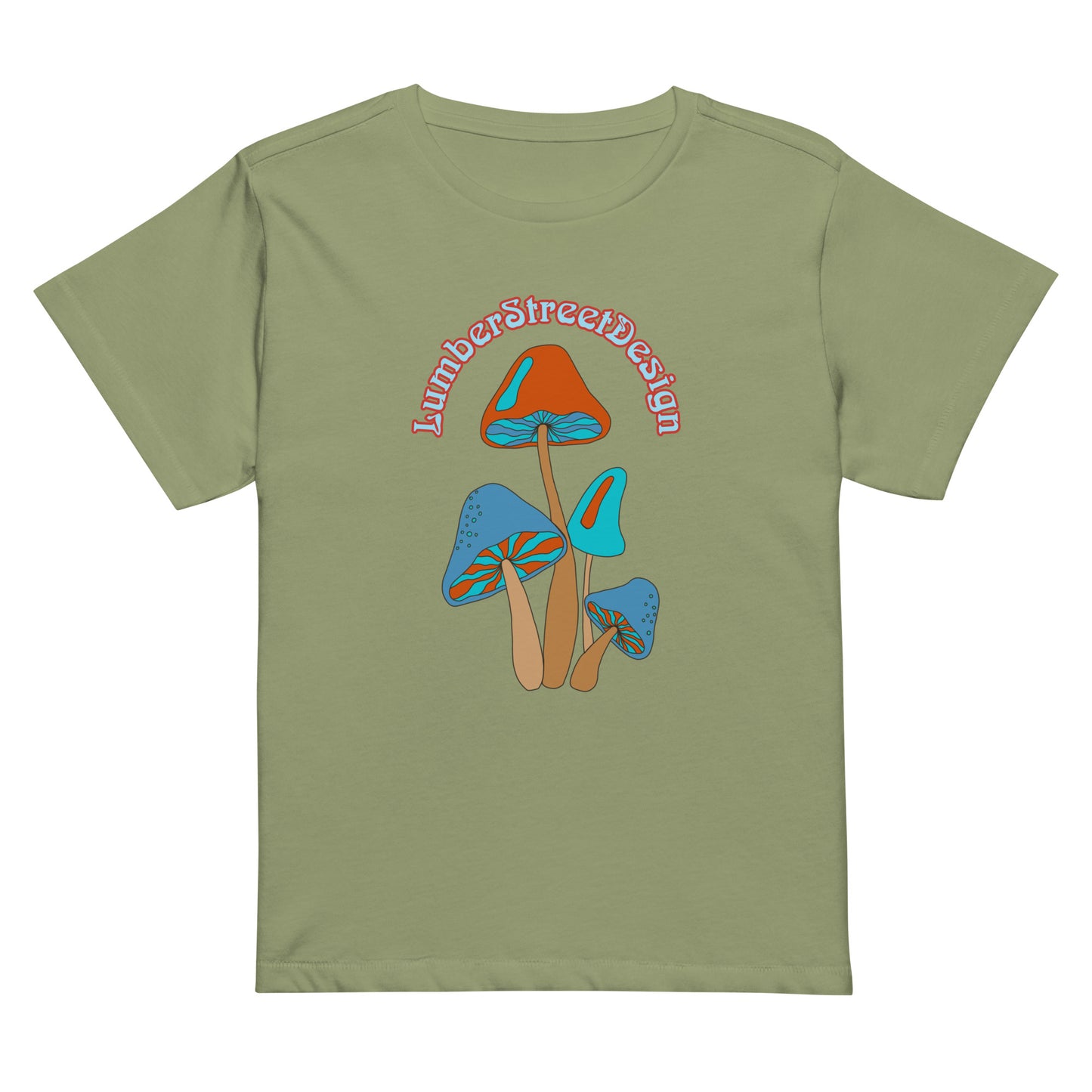 Mushroomed high-waisted t-shirt
