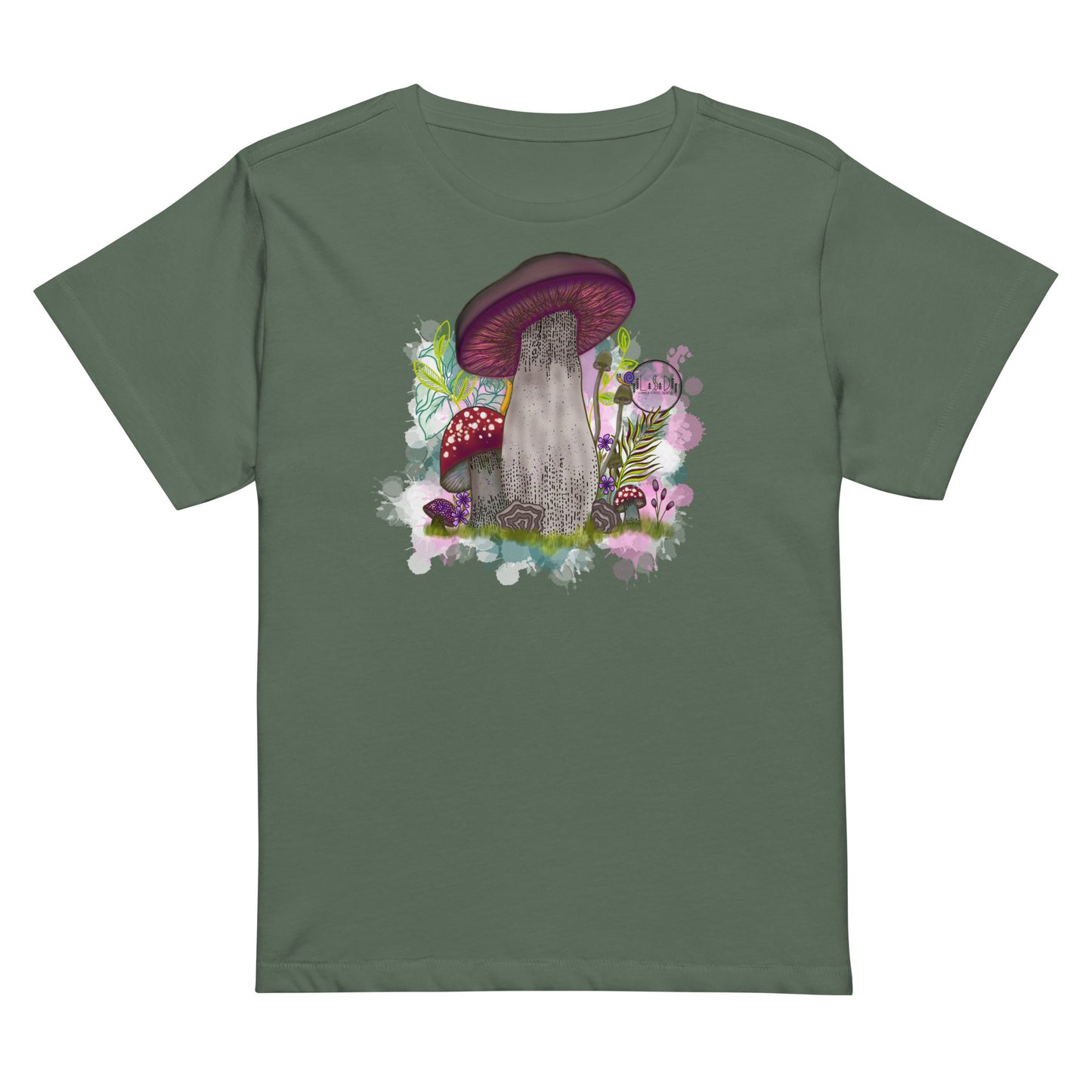 Mushroom high-waisted t-shirt