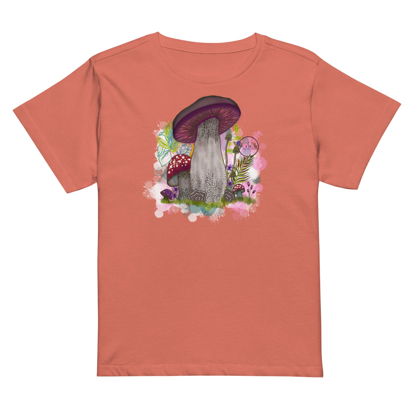 Mushroom high-waisted t-shirt