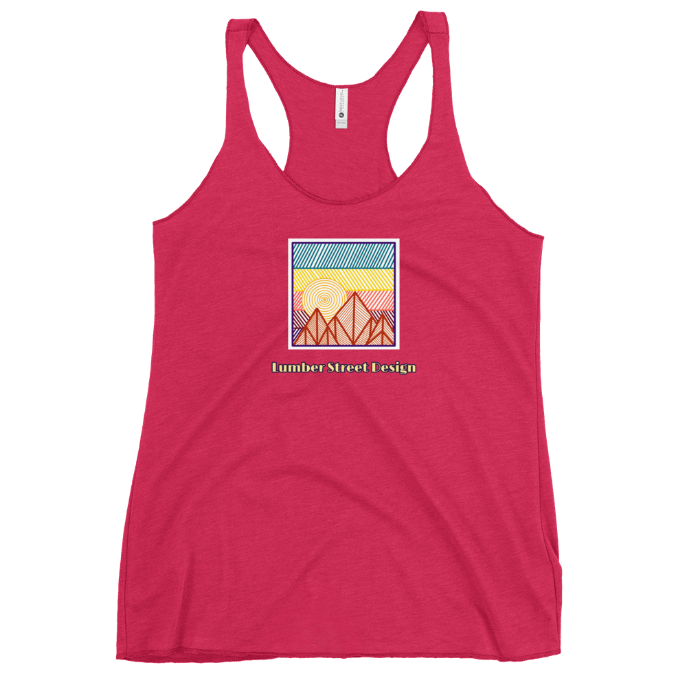 Colorful Mountain Racerback Tank