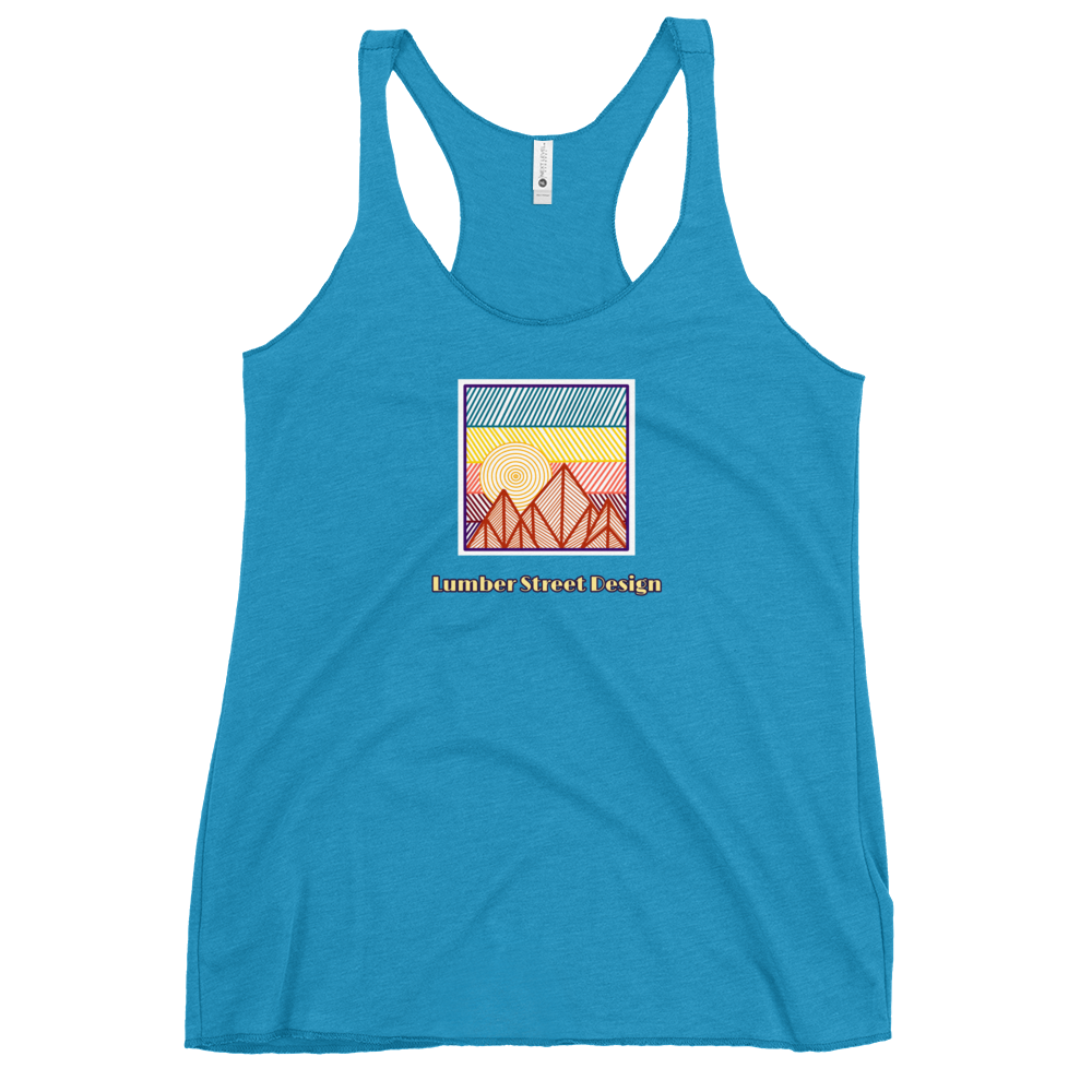 Colorful Mountain Racerback Tank