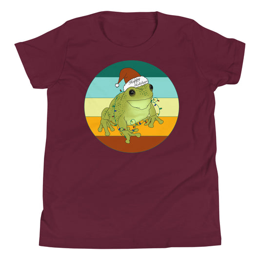 Frog Hoppy Holiday Youth Short Sleeve T-Shirt