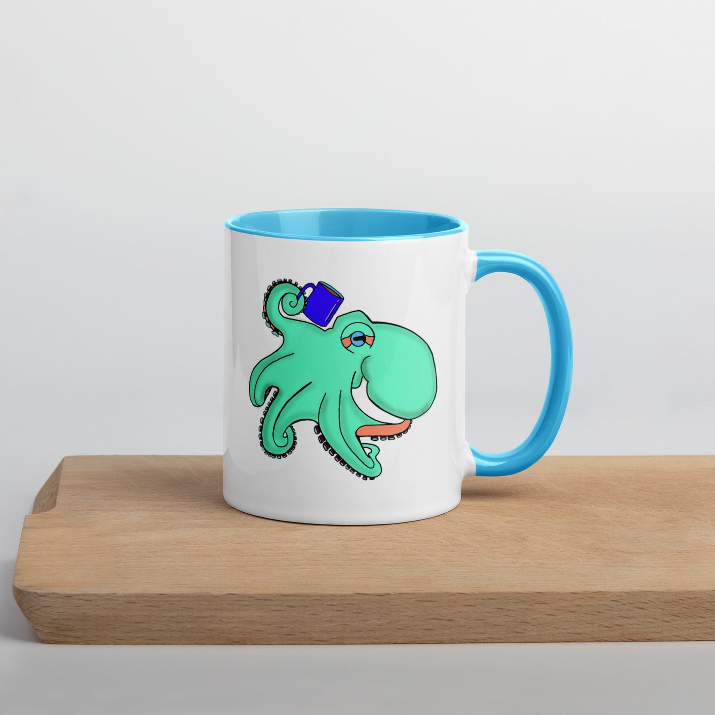 Teal Octopus Mug
