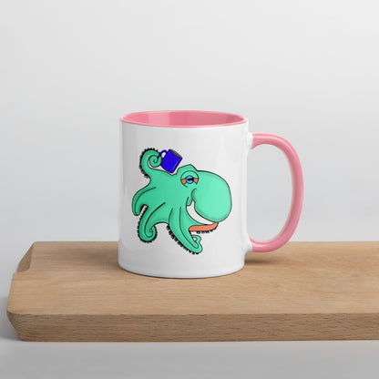 Teal Octopus Mug